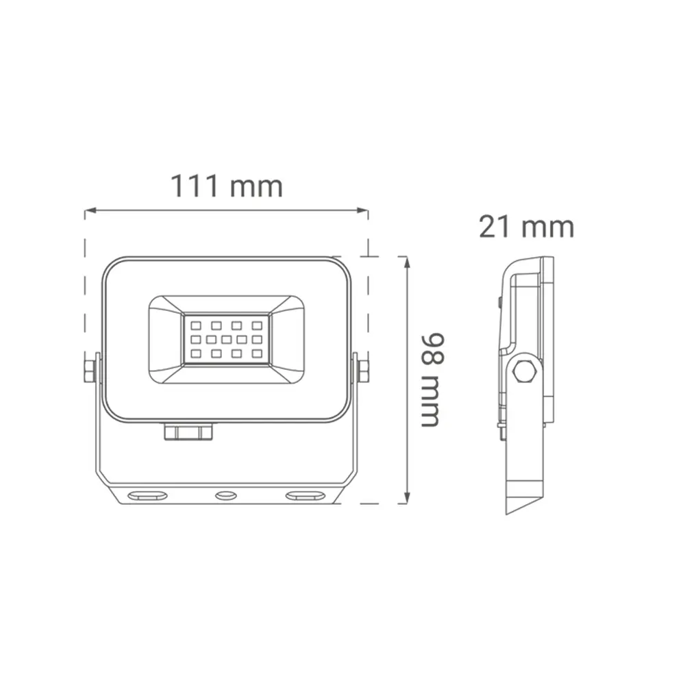 Green Tech LED reflektor 900lm, 10W, 6500K - ALX-10BK - Slika 3