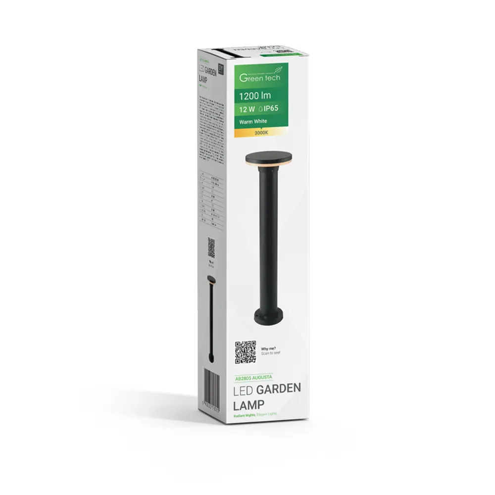 GreenTech LED vrtna svjetiljka AUGUSTA, 12W, IP65, 3000K - Slika 3